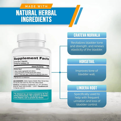 Better Bladder Control Supplement for Women & Men – Bladder Support Supplement to Help Reduce Urinary Leaks, Frequency & Urgency - 60 Count (1 Bottle) - dailyvitalstore