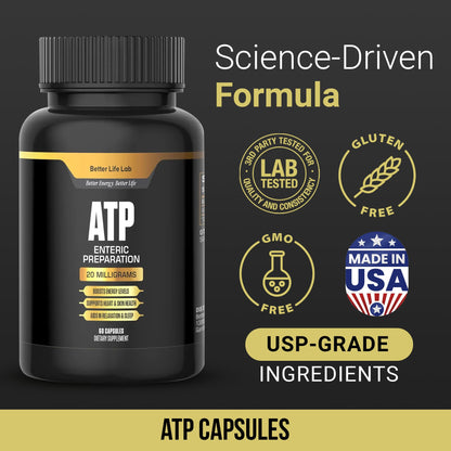 BETTER LIFE LAB ATP Supplement – Supports Cellular Energy Production, Mitochondrial Function & Active Lifestyles - dailyvitalstore