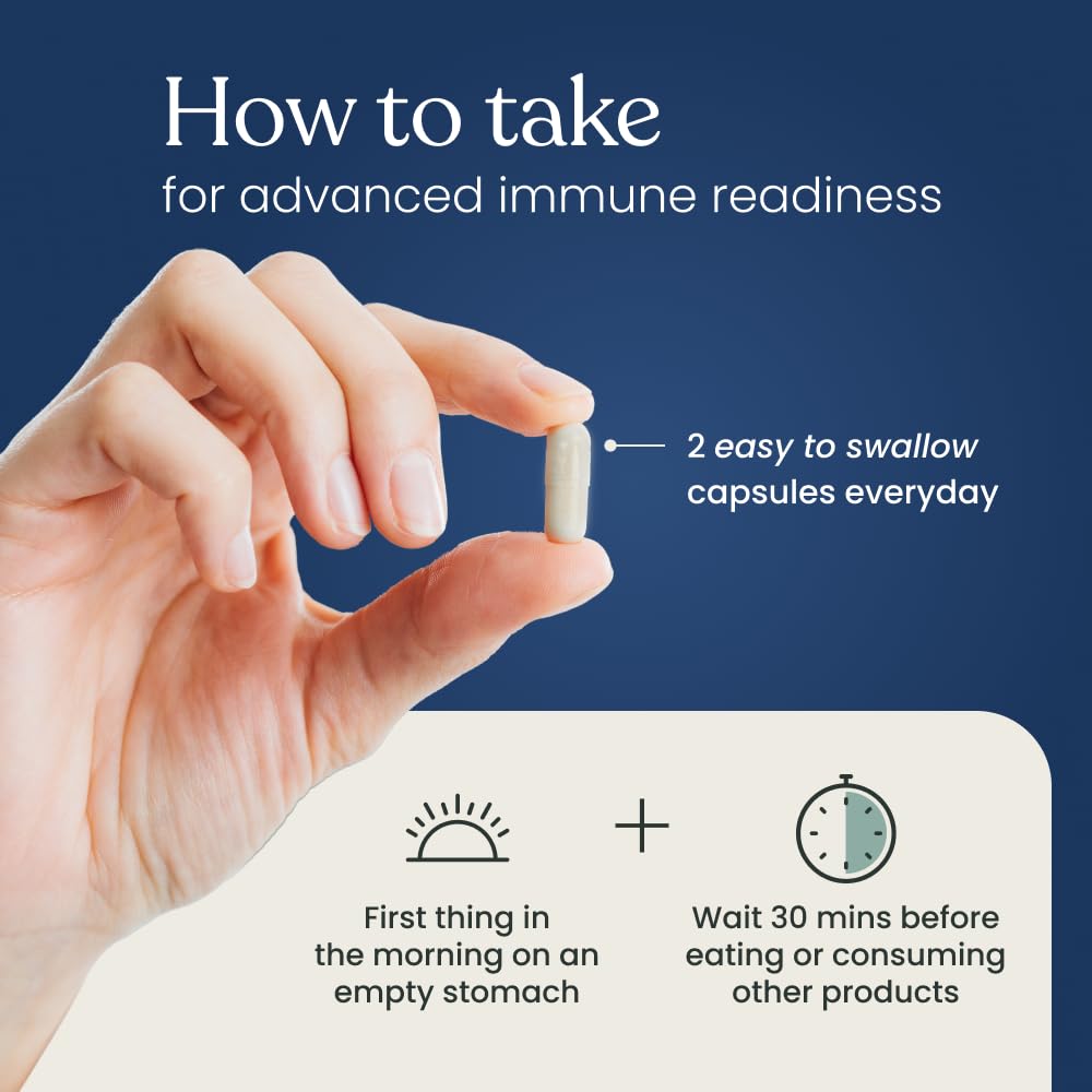 Better Way Health™ - Advanced Immune Readiness - Highly Purified 1,3/1,6 Beta Glucan 100 - Clinically Tested Immune Defense - 100mg/60 Capsules - dailyvitalstore