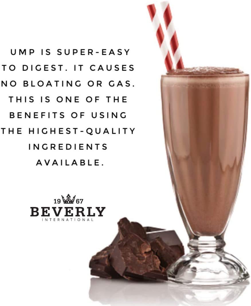 Beverly International UMP Protein Powder, Chocolate. Unique Whey-Casein Ratio Builds Lean Muscle. Easy to Digest. No Bloat. (32.8 oz) 2lb .8 oz - dailyvitalstore