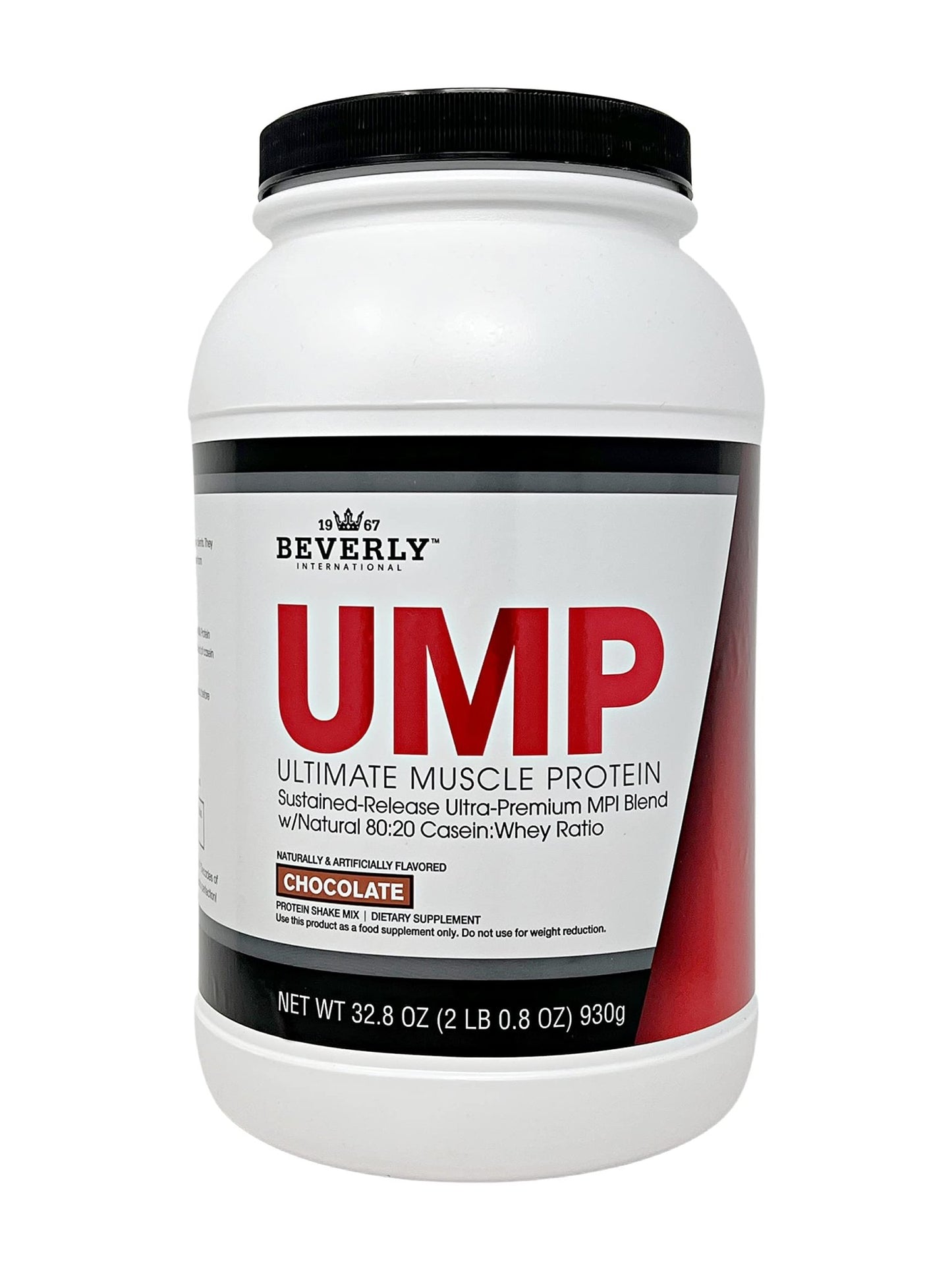 Beverly International UMP Protein Powder, Chocolate. Unique Whey-Casein Ratio Builds Lean Muscle. Easy to Digest. No Bloat. (32.8 oz) 2lb .8 oz - dailyvitalstore