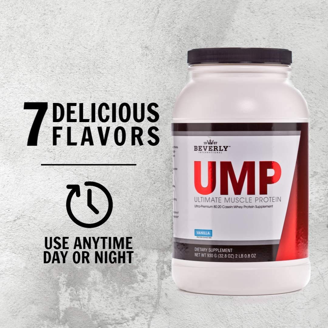 Beverly International UMP Protein Powder, Chocolate. Unique Whey-Casein Ratio Builds Lean Muscle. Easy to Digest. No Bloat. (32.8 oz) 2lb .8 oz - dailyvitalstore