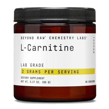 BEYOND RAW Chemistry Labs L-Carnitine Powder, Fuels Exercise and Supports Recovery, 30 Servings - dailyvitalstore