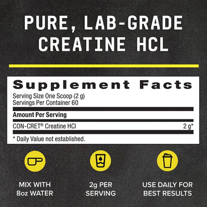 BEYOND RAW Creatine HCl Powder, Science Backed, Lab Grade, Creatine for Women & Men, Muscle Strength, Energy Production, Athletic Performance, Cognitive Support, - dailyvitalstore