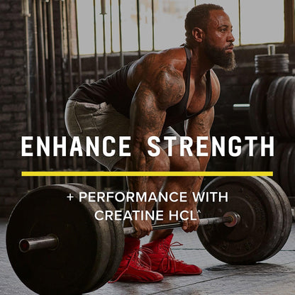 BEYOND RAW Science-Backed Creatine HCl Powder, Lab Grade, for Muscle Strength and Growth, Energy Production, Athletic Performance, Cognitive Support, - dailyvitalstore