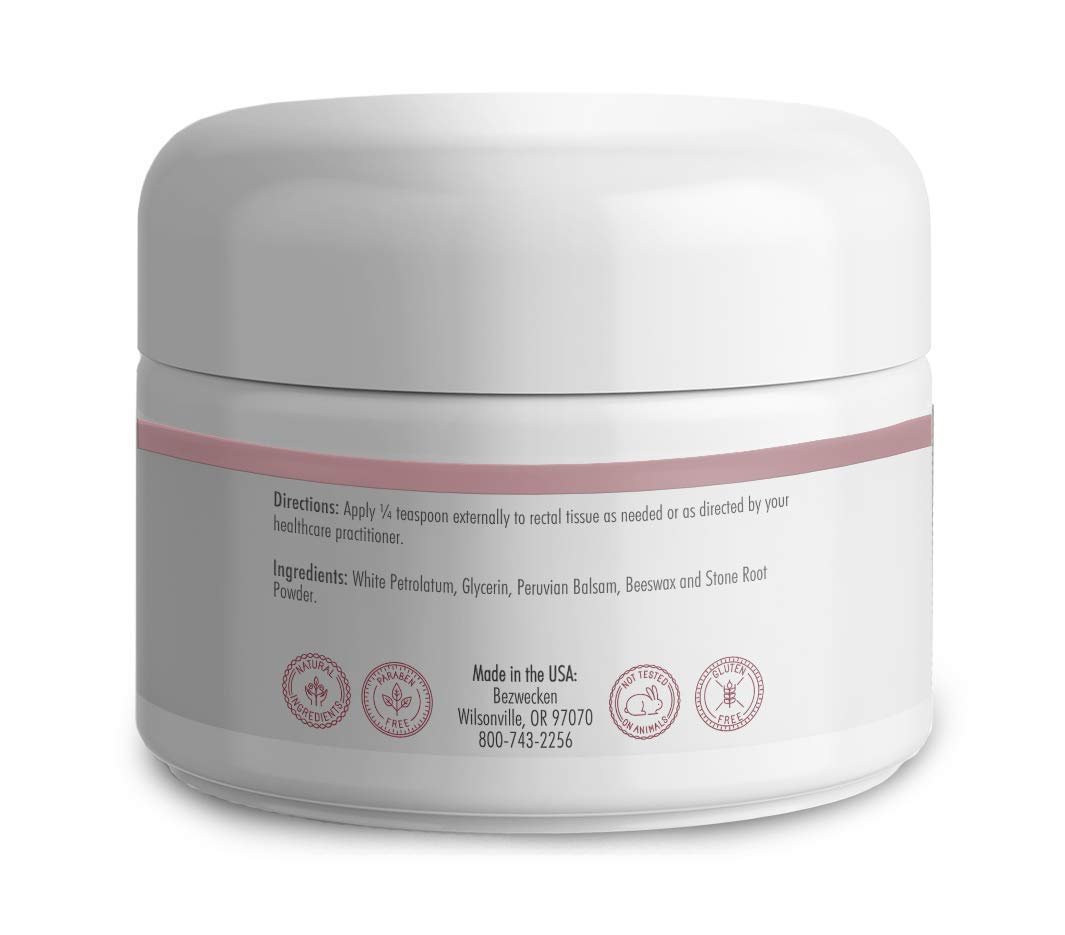 Bezwecken - HemStad - 2oz Crème - Professionally Formulated Hemorrhoid Relief - Safe, Natural, Paraben Free - 30 Day Supply - dailyvitalstore
