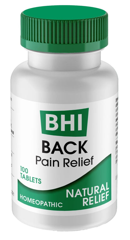 BHI Pain & Spasm Bundle BHI Back Homeopathic Support for Back Pain (100 Tablets) +BHI Spasm, Natural Relief for Cramps & Spasms, Homeopathic Medicine (100 Tablets) - dailyvitalstore