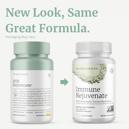 BIG BOLD HEALTH HTB Immune Rejuvenate - Polyphenols Supplement for Immune Support with Himalayan Tartary Buckwheat - Gluten Free, Dairy Free, Non-GMO Formula - 60 Vegetarian Capsules - dailyvitalstore