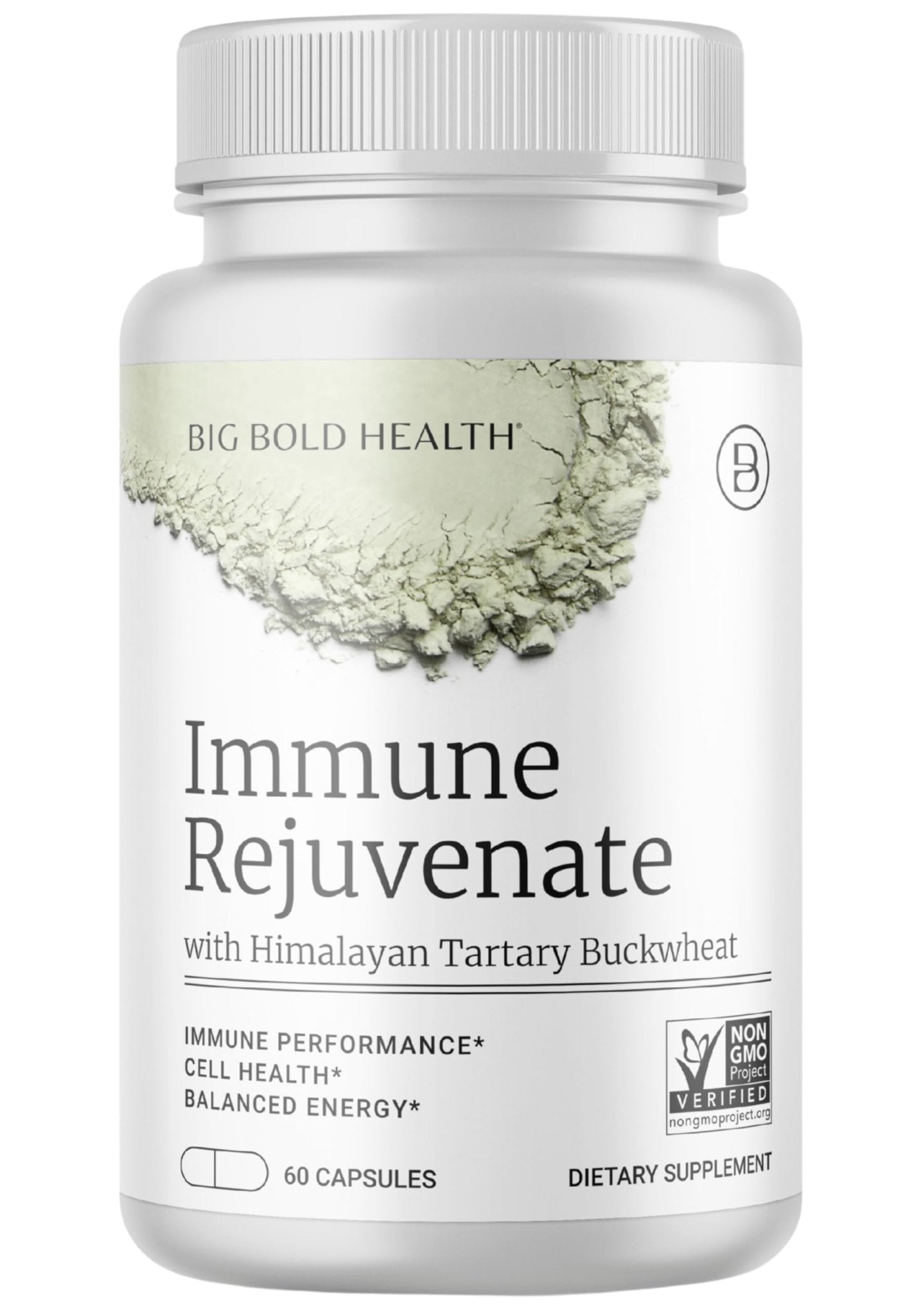BIG BOLD HEALTH HTB Immune Rejuvenate - Polyphenols Supplement for Immune Support with Himalayan Tartary Buckwheat - Gluten Free, Dairy Free, Non-GMO Formula - 60 Vegetarian Capsules - dailyvitalstore