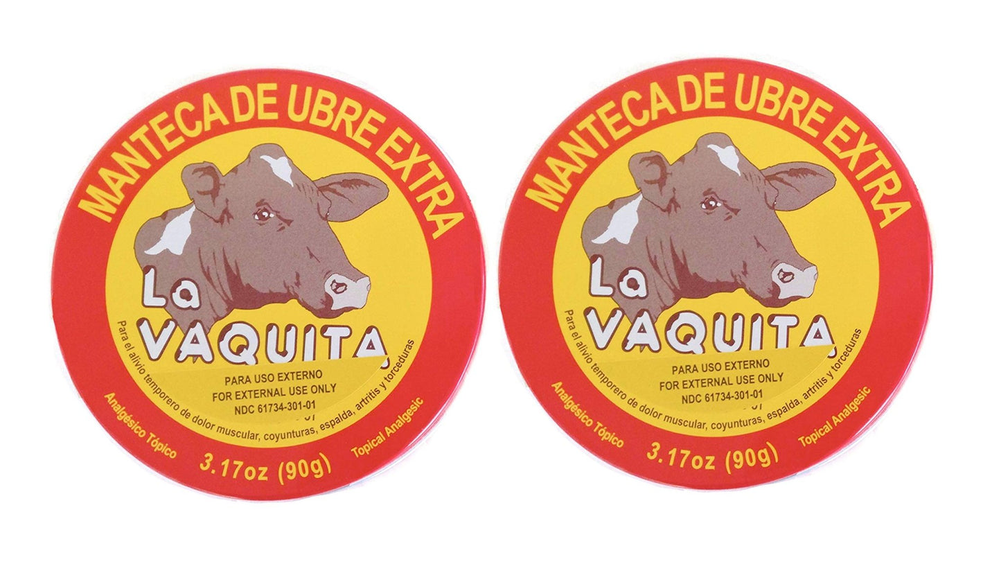 BILITOK 2 Pack La Vaquita Extra Strength Udder Balm Manteca Ubre De Vaca Pain Relief 3.17 Oz. Topical Analgesic - dailyvitalstore
