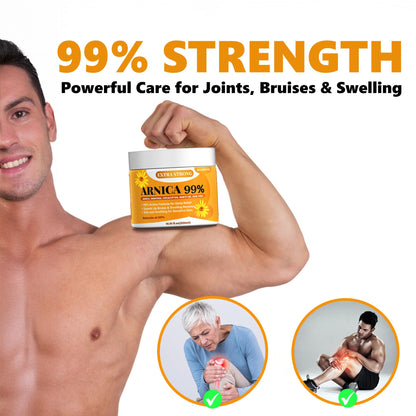 Bingbrofam Arnica Cream 99% Extra Strength Gel Pain Relief for Fast Healing Thin Skin, Seniors Bruises with Menthol, Swelling, Soothing Massage, 16.9 Oz - dailyvitalstore