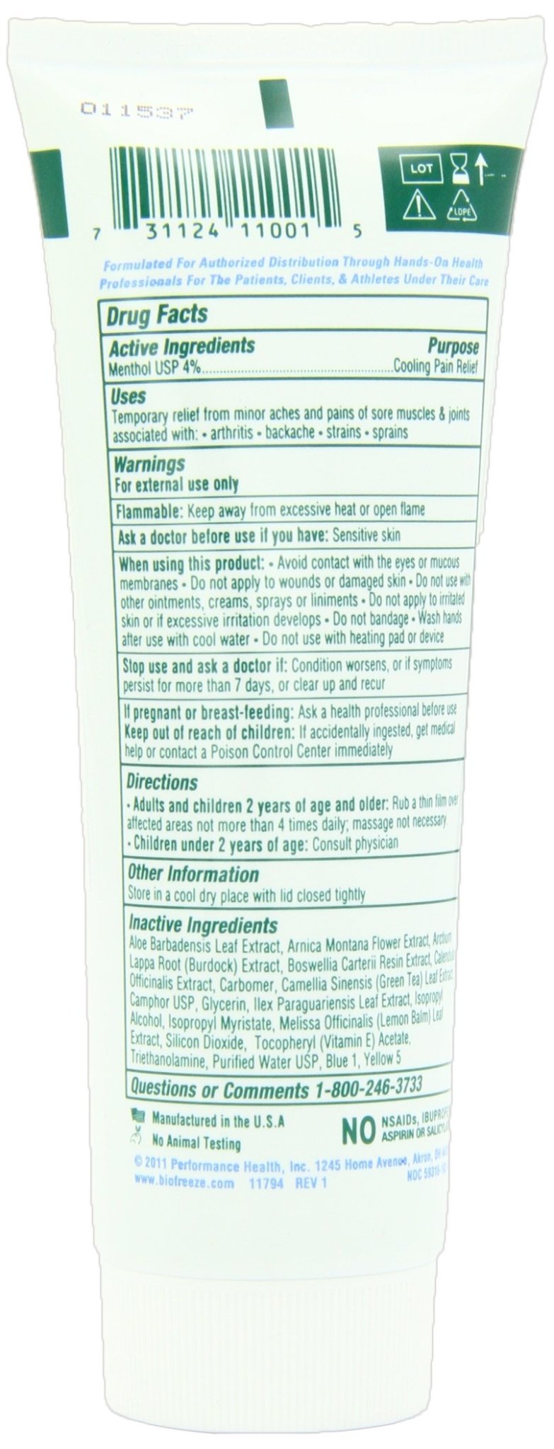 Bio Freeze Pain Relieving Gel, 4 Ounce, 12-Count - dailyvitalstore