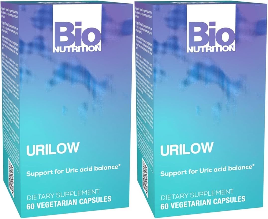 Bio Nutrition 2 Pack Urilow 60 Vegetarian Capsules | Natural Support for Urinary Health | Promotes a Healthy Uric Acid Balance - dailyvitalstore