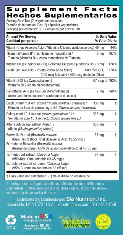 Bio Nutrition 2 Pack Urilow 60 Vegetarian Capsules | Natural Support for Urinary Health | Promotes a Healthy Uric Acid Balance - dailyvitalstore