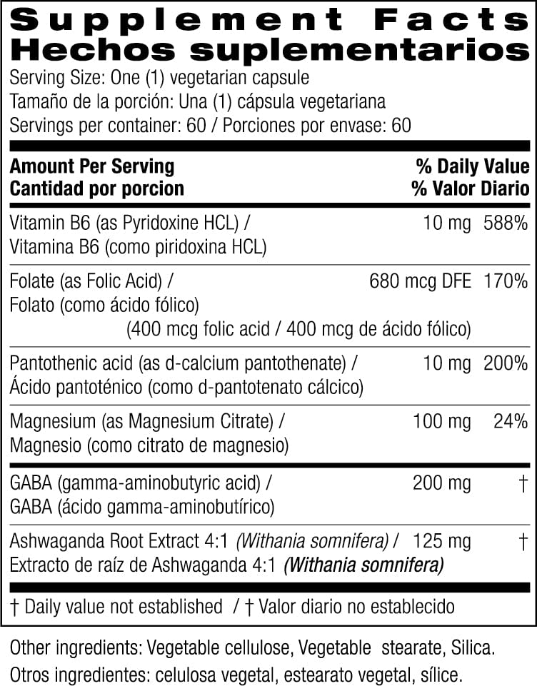 Bio Nutrition Stress Wellness with Ashwagandha, 60 Vegetarian Capsules - dailyvitalstore