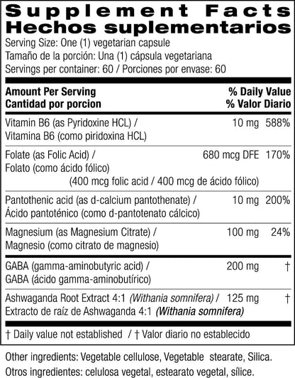 Bio Nutrition Stress Wellness with Ashwagandha, 60 Vegetarian Capsules - dailyvitalstore