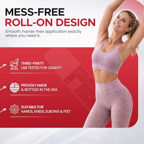 BIO-RELIEF +CH Pain Relief Roll On w 10% Methanol | Highly Effective, Cool & Topical Pain Relief Extra Strength for Arthritis,Muscle,Joint & Back | Easy Roll On Maximum Strength, Made in USA - dailyvitalstore