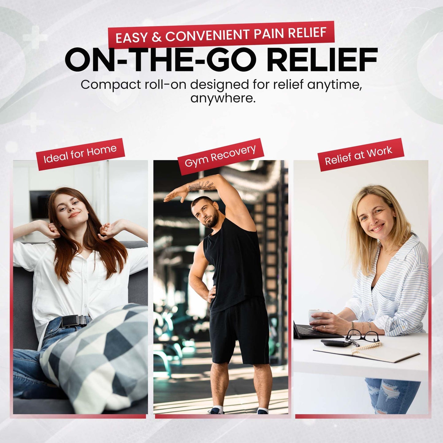 BIO-RELIEF +CH Pain Relief Roll On w 10% Methanol | Highly Effective, Cool & Topical Pain Relief Extra Strength for Arthritis,Muscle,Joint & Back | Easy Roll On Maximum Strength, Made in USA - dailyvitalstore