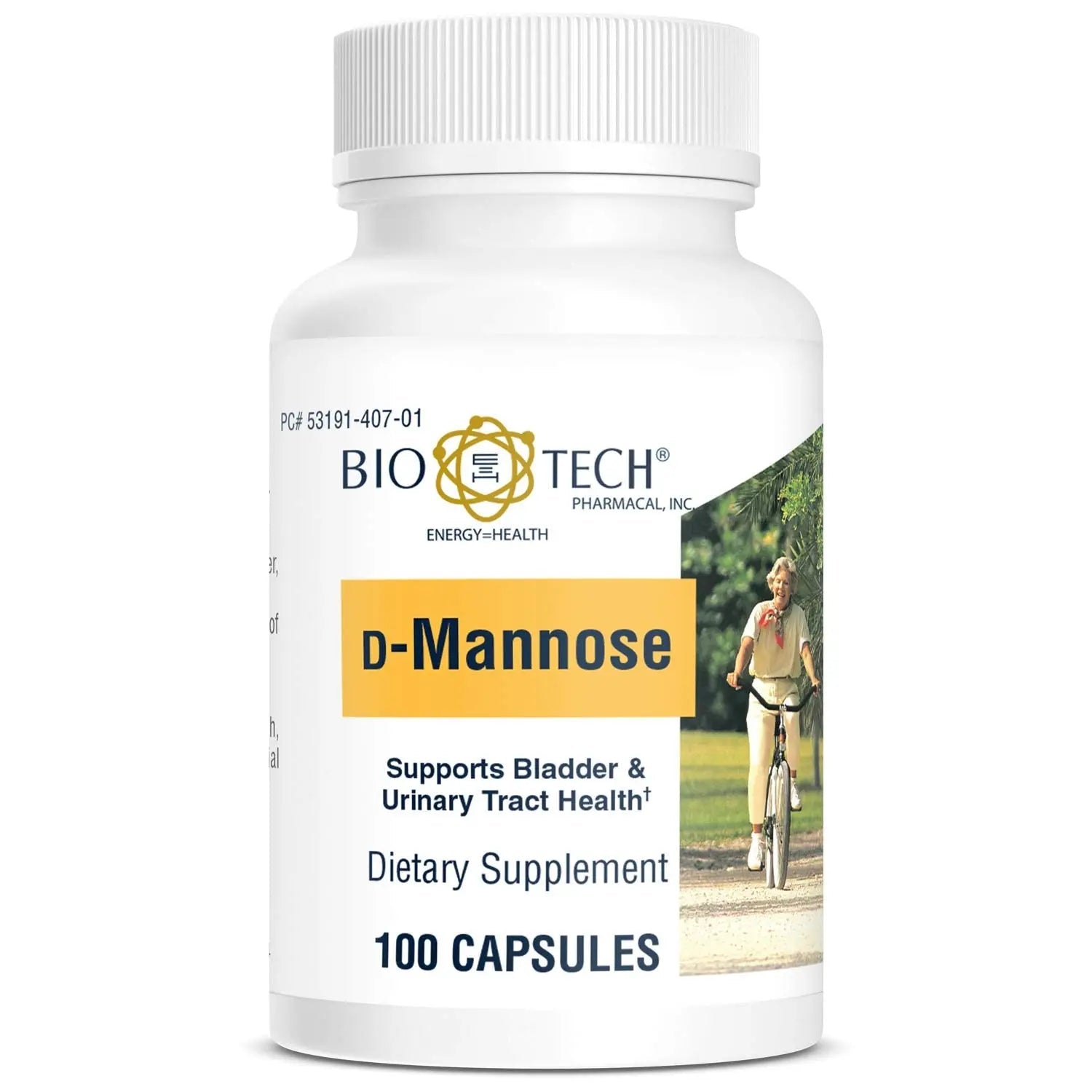 Bio-Tech Pharmacal D-Mannose, Supports Bladder and Urinary Tract Health (100 Count) - dailyvitalstore