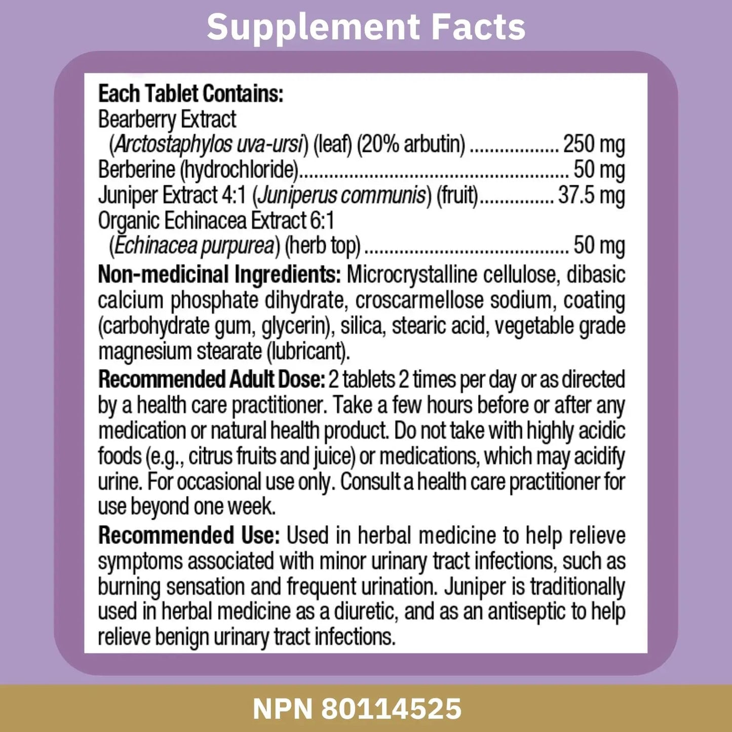 Bioclinic Naturals Urinary-Pro 60 Tablets - dailyvitalstore