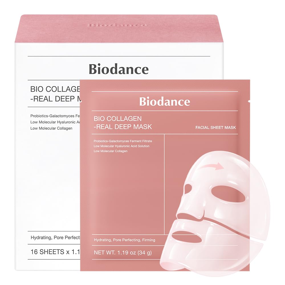 BIODANCE Bio-Collagen Real Deep Mask, Hydrating Overnight Hydrogel Face Mask, Pore Minimizing, Plumping, Elasticity Improvement, Korean Skin Care, - dailyvitalstore
