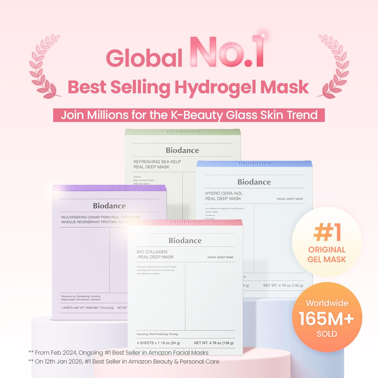 BIODANCE Bio-Collagen Real Deep Mask, Hydrating Overnight Hydrogel Face Mask, Pore Minimizing, Plumping, Elasticity Improvement, Korean Skin Care, - dailyvitalstore