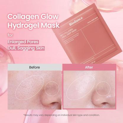 BIODANCE Bio-Collagen Real Deep Mask, Hydrating Overnight Hydrogel Face Mask, Pore Minimizing, Plumping, Elasticity Improvement, Korean Skin Care, - dailyvitalstore