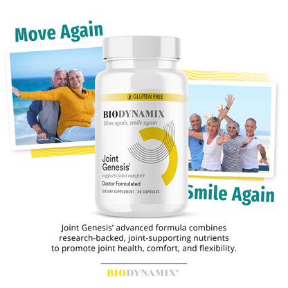 BioDynamix Joint Genesis - Joint Support Supplement - with Mobilee and Boswellia Serrata - for Comfortable, Flexible Joints - 30-Day Supply - dailyvitalstore
