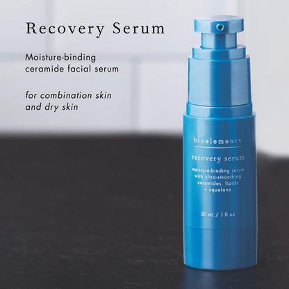 Bioelements Recovery Serum - 1 fl oz - Moisture-Binding Ceramide Facial Serum - For Dry & Combination Skin Types - Vegan, Gluten Free - Never Tested on Animals - dailyvitalstore