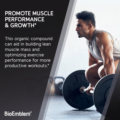 BioEmblem Creatine Monohydrate Powder - Unflavored Micronized Creatine Easily Mixes - Muscle Strength, Workout Recovery, Exercise Performance - dailyvitalstore