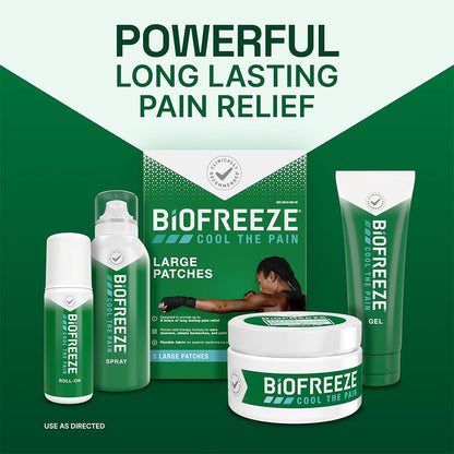 Biofreeze 13451 Roll-On Pain-Relieving Gel, 2.5 FL oz, Green Topical, Arthritis, Strains, Bruises, & Sprains (7.5 Fl Oz (Pack of 3), 3, Count) - dailyvitalstore