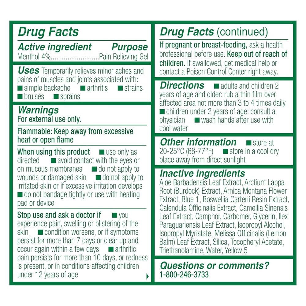 Biofreeze 13451 Roll-On Pain-Relieving Gel, 2.5 FL oz, Green Topical, Arthritis, Strains, Bruises, & Sprains (7.5 Fl Oz (Pack of 3), 3, Count) - dailyvitalstore