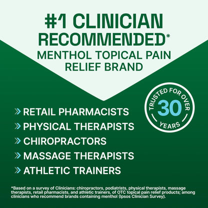 Biofreeze Dry Stick, Mess-Free Relief for Neck, Shoulder, Knee, Hip, Hand & Joint, Cooling Menthol Pain Relief Stick, Up to 100 Uses - dailyvitalstore