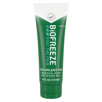 Biofreeze Gel Menthol Pain Relieving Colorless Gel 4 FL OZ Tube For Pain Relief Associated With Sore Muscles, Arthritis, Simple Backaches, And Joint Pain - dailyvitalstore