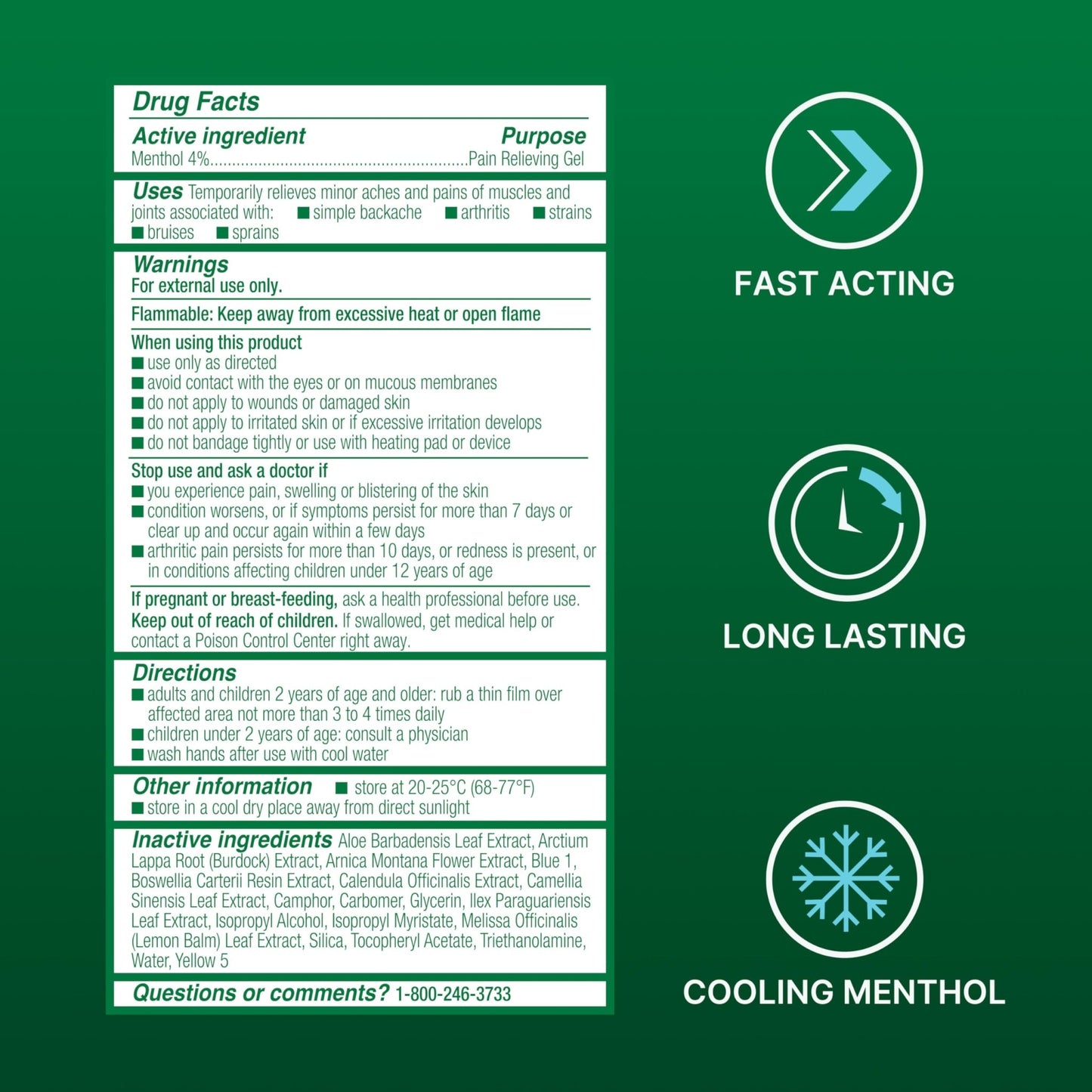 Biofreeze Gel Pain Relief, Knee & Lower Back Pain Relief, Arthritis Pain Reliever, Sore Muscle Relief, Neck Pain Relief, Cooling Joint Pain Relief, Menthol Gel 3 Fl Oz - dailyvitalstore