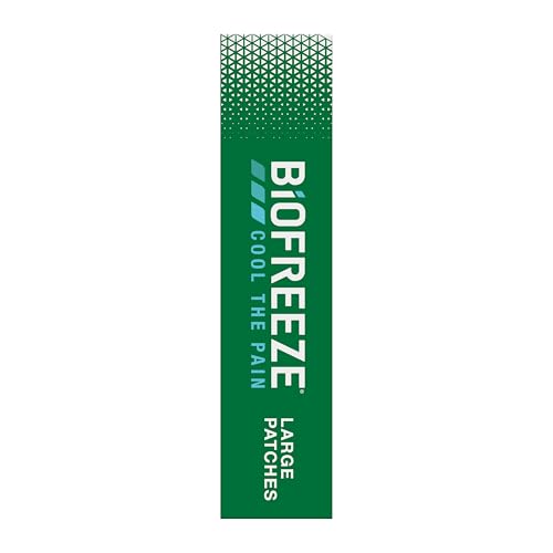 Biofreeze Menthol Pain Relieving Patches (5 Patches Per Box) Up To 8 Hours Of Pain Relief From Sore Muscles, Arthritis, Backaches, Spains, Bruises, Strains And Joint Pain (Package May Vary) - dailyvitalstore