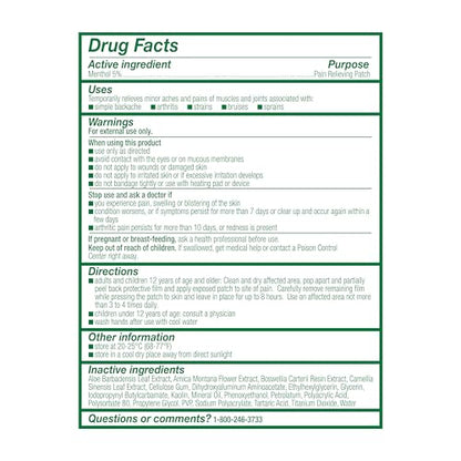 Biofreeze Menthol Pain Relieving Patches (5 Patches Per Box) Up To 8 Hours Of Pain Relief From Sore Muscles, Arthritis, Backaches, Spains, Bruises, Strains And Joint Pain (Package May Vary) - dailyvitalstore