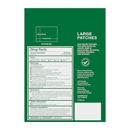 Biofreeze Menthol Pain Relieving Patches (5 Patches Per Box) Up To 8 Hours Of Pain Relief From Sore Muscles, Arthritis, Backaches, Spains, Bruises, Strains And Joint Pain (Package May Vary) - dailyvitalstore
