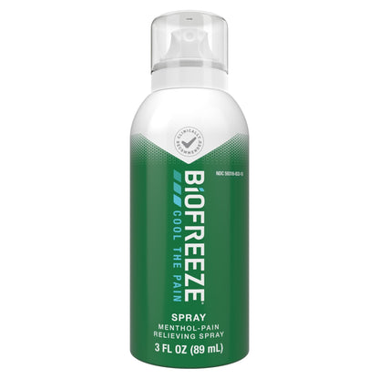 Biofreeze Menthol Pain Relieving Spray 3 FL OZ Colorless Aerosol Spray for Pain Relief Associated with Sore Muscles, Arthritis, Simple Backaches, and Joint Pain (Packaging May Vary) - dailyvitalstore