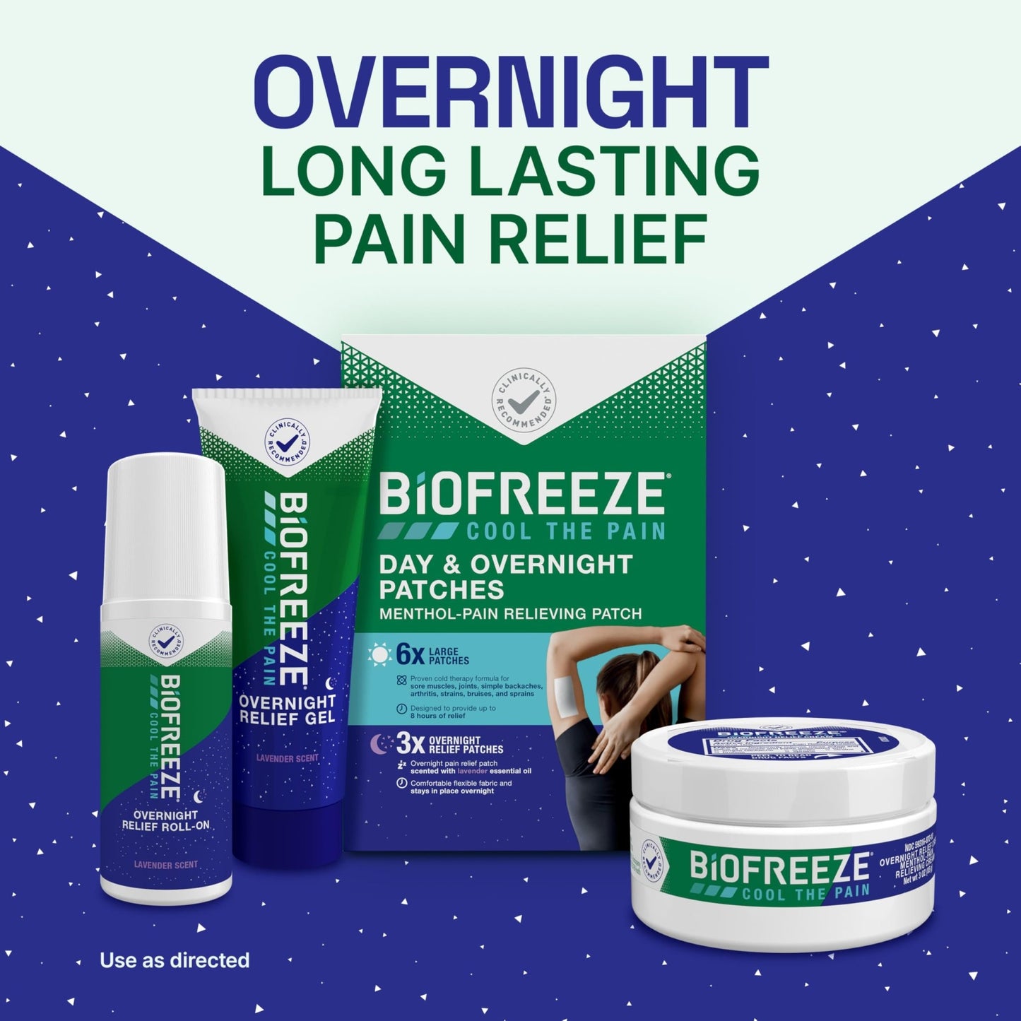Biofreeze Overnight Gel Pain Relief, Knee & Lower Back Pain Relief, Arthritis Pain Reliever, Neck Pain Relief, Cooling Joint Pain Relief, Lavender Scented Menthol Gel 3 Fl Oz - dailyvitalstore