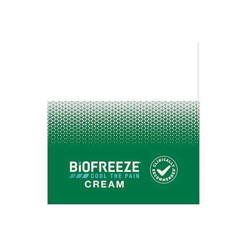 Biofreeze Pain Relief Cream for Knee, Neck, Hip, Joint, Shoulder, & Simple Backache, Arthritis Pain Reliever, Sore Muscle Relief, Cooling Menthol Pain Cream, 3 Oz - dailyvitalstore