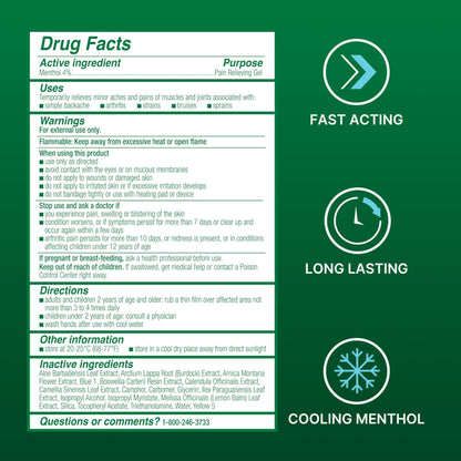 Biofreeze Pain Relief Gel, Arthritis Pain Reliver, Knee & Lower Back Pain Relief, Sore Muscle Relief, Neck Pain Relief, Pharmacist Recommended, 8 FL OZ Biofreeze Menthol Gel - dailyvitalstore