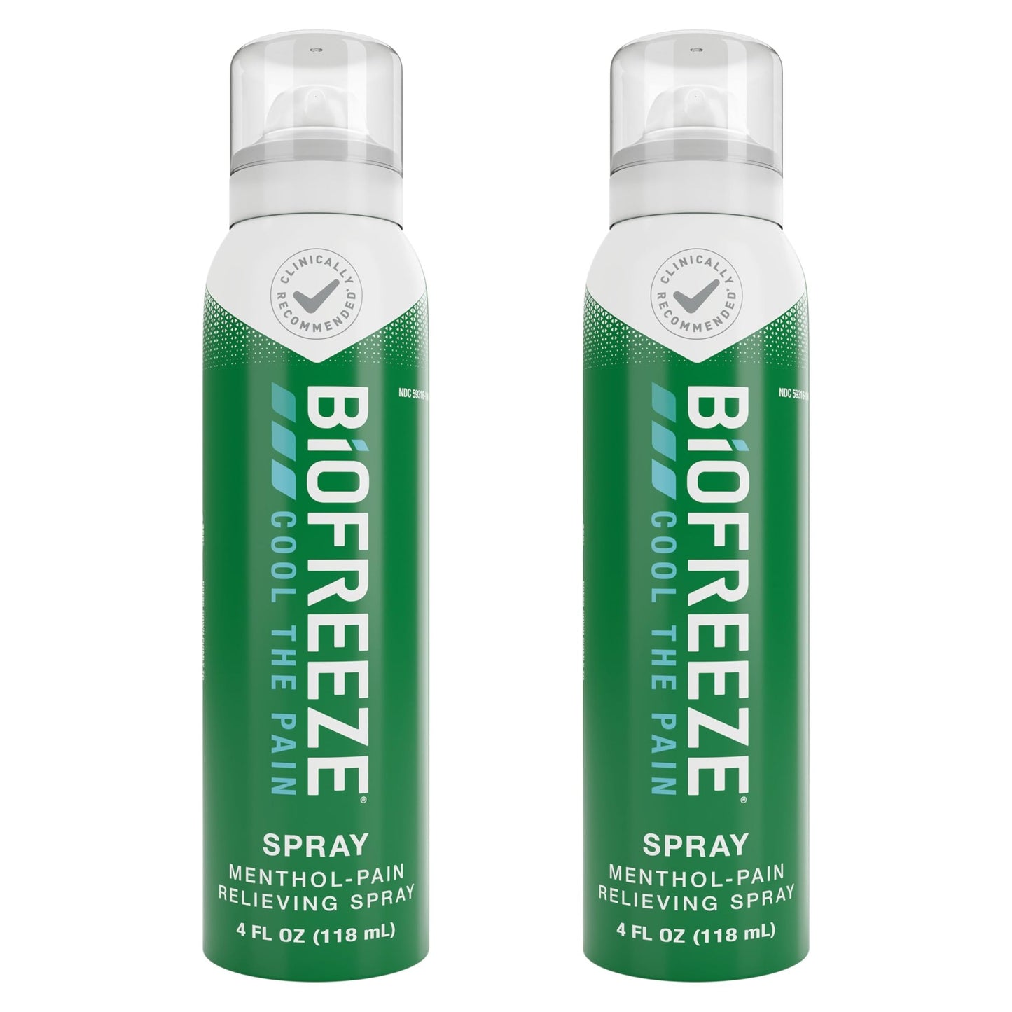 Biofreeze Pain Relief Spray, Arthritis Pain Reliever, Knee & Lower Back Pain Relief, Sore Muscle Relief, Neck Pain Relief, 2 Pack (4 FL OZ Biofreeze Menthol Spray) - dailyvitalstore