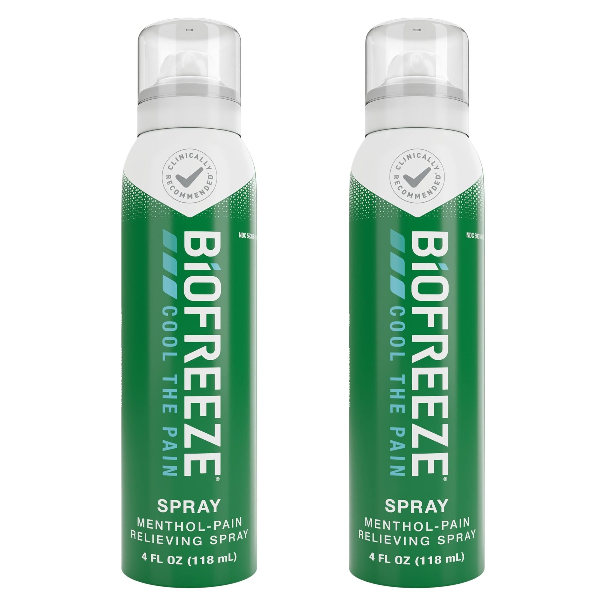 Biofreeze Pain Relief Spray, Arthritis Pain Reliever, Knee & Lower Back Pain Relief, Sore Muscle Relief, Neck Pain Relief, 2 Pack (4 FL OZ Biofreeze Menthol Spray) - dailyvitalstore