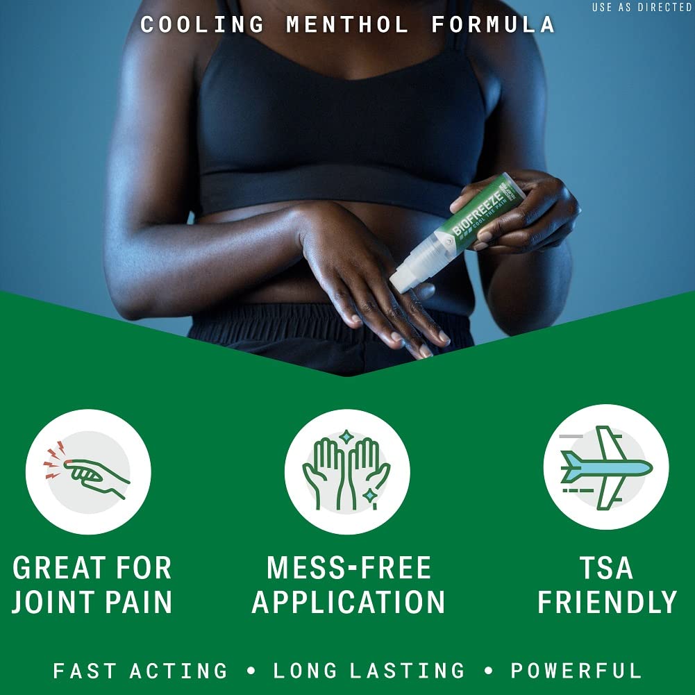 Biofreeze Precision Pain Relief Pen, Arthritis Pain Reliever, Mess-Free Cooling Joint Pain Relief, Menthol Pain Relief Liquid 1.15 Fl Oz - dailyvitalstore