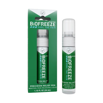 Biofreeze Precision Pain Relief Pen, Arthritis Pain Reliever, Mess-Free Cooling Joint Pain Relief, Menthol Pain Relief Liquid 1.15 Fl Oz - dailyvitalstore