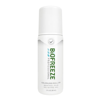 Biofreeze Professional Colorless Pain Relief Roll On, Knee & Simple Backache Relief, Arthritis Pain Reliever, Neck Pain Relief, Cooling Joint Pain Relief, Roll-On Menthol Gel 3 Fl Oz - dailyvitalstore
