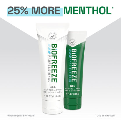 Biofreeze Professional Pain Relief Gel, 4 oz Tube (3-Pack) - Fast, Cooling Relief for Arthritis, Muscle Soreness, Joint, Back, Neck, Knee Pain & More - dailyvitalstore