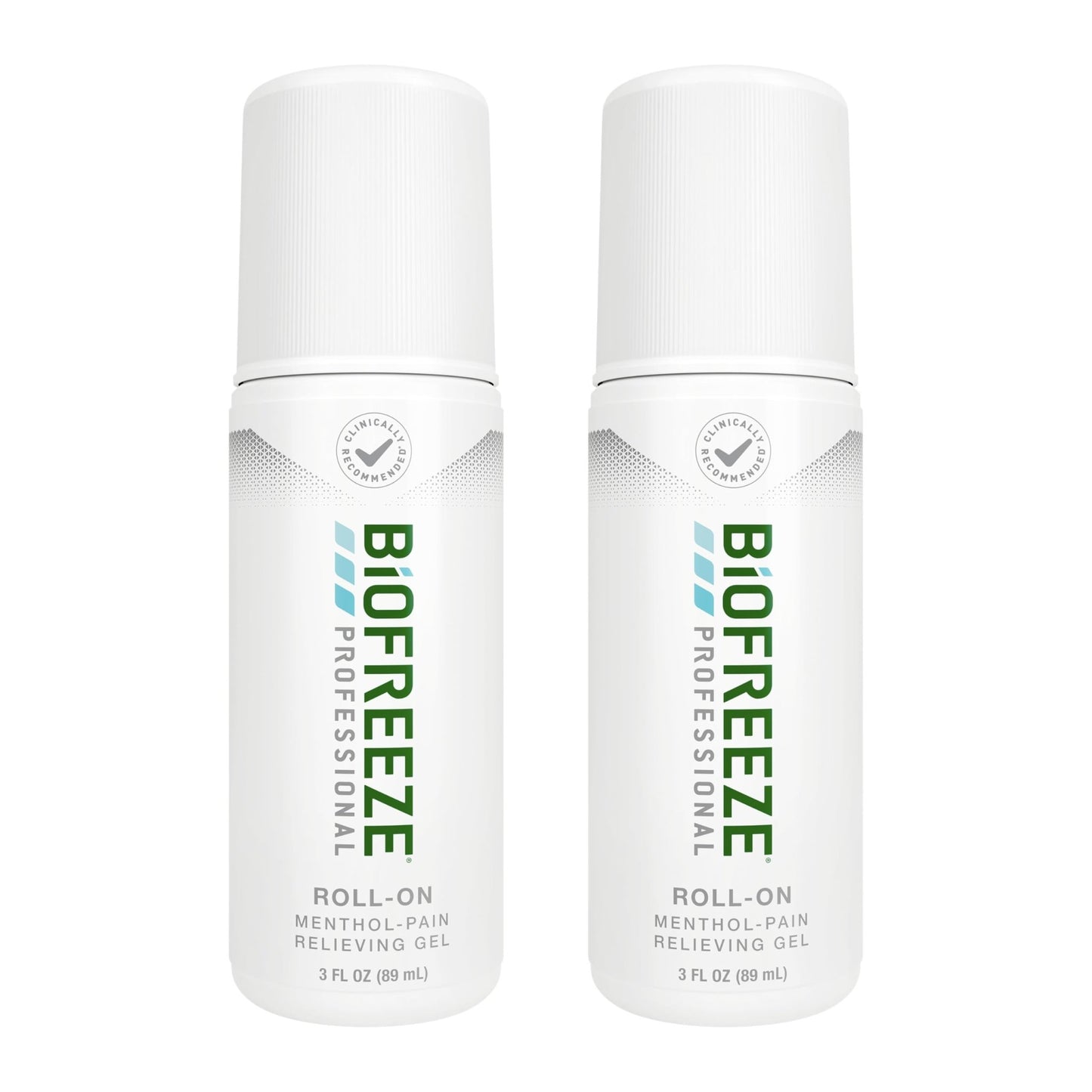 Biofreeze Professional Pain Relief Roll On, Knee & Lower Back Pain Relief, Arthritis Pain Reliever, Neck Pain Relief, Cooling Joint Pain Relief, Roll-On Menthol Gel 3 Fl Oz (Pack of 2) - dailyvitalstore