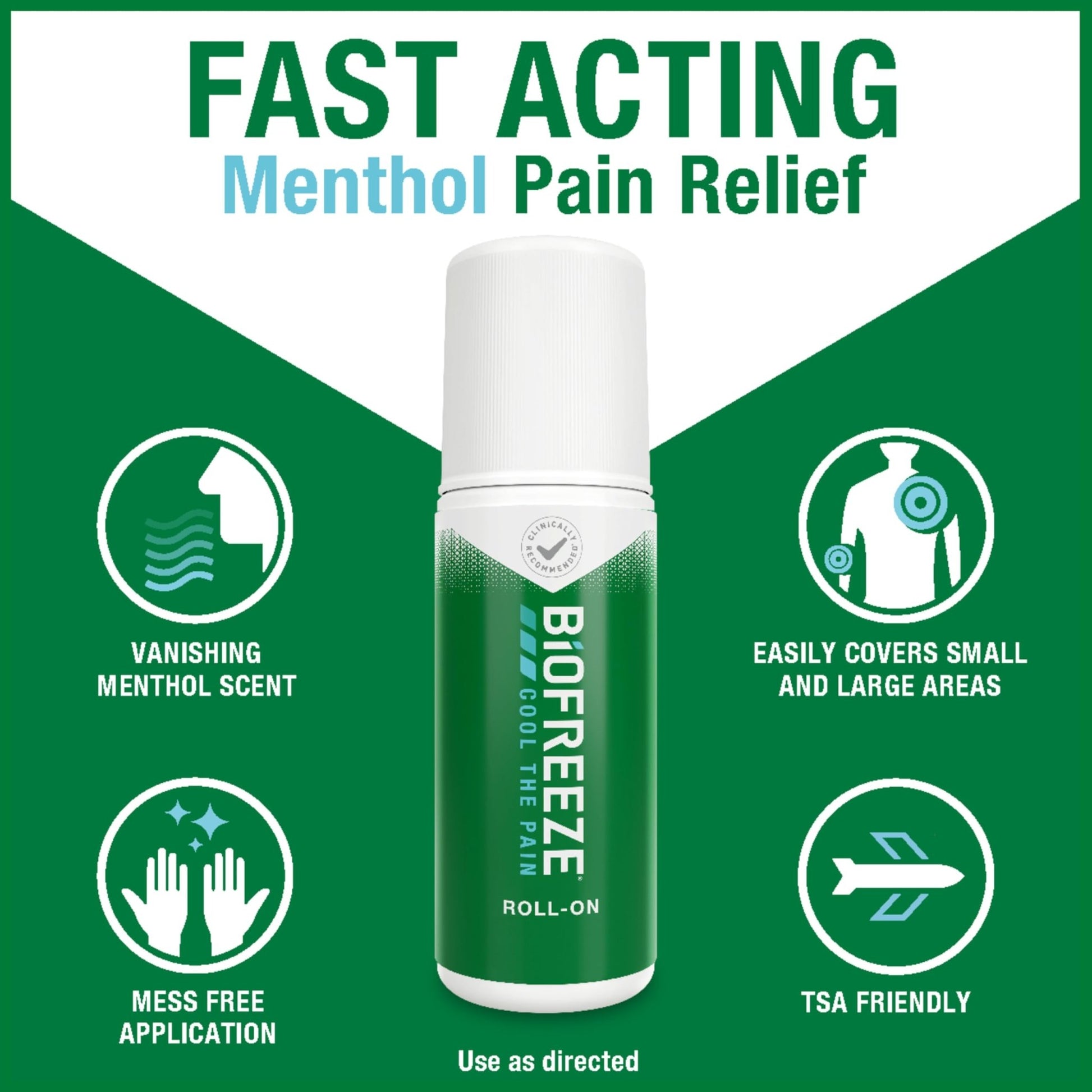 Biofreeze Roll-On Pain-Relieving Gel 3 FL OZ, Colorless (Pack Of 12) Topical Pain Reliever For Muscles And Joints From Arthritis, Backache, Strains, Bruises, & Sprains - dailyvitalstore